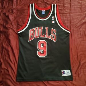 Rare Vintage Ron Harper Chicago Bulls Black Alternate Champion Jersey